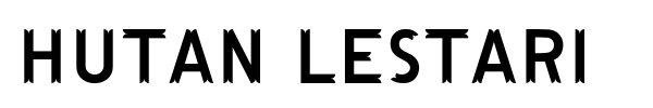 Hutan Lestari font preview